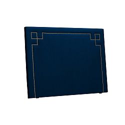 Tmavě modré čelo postele THE CLASSIC LIVING Nicolas, 120 x 160 cm