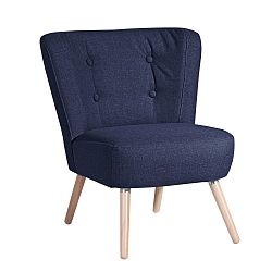 Tmavě modré křeslo Max Winzer Neele Duro Dark Blue