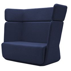 Tmavě modré křeslo Softline Basket Eco Cotton Navy