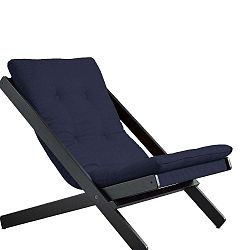 Tmavě modré skládací křeslo z bukového dřeva Karup Design Boogie Black/Navy