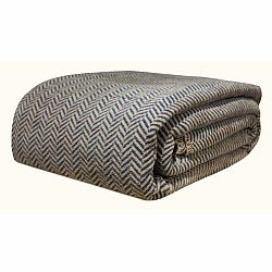 Tmavě modro-béžový přehoz na dvoulůžko 200x220 cm Twin – Oyo Concept