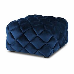 Tmavě modrý sametový taburet Flandrin – Interieurs 86