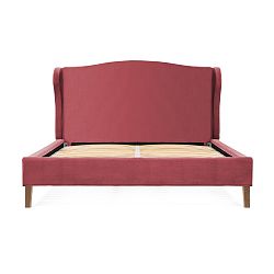 Tmavě růžová postel z bukového dřeva Vivonita Windsor, 180 x 200 cm