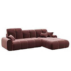 Tmavě růžová rozkládací pohovka devichy Tous, pravý roh