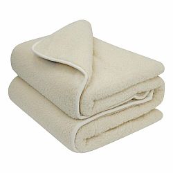 Tmavě šedá deka z merino vlny Native Natural Quilt, 135 x 200 cm