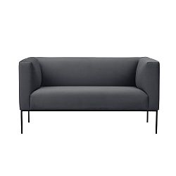 Tmavě šedá dvojmístná pohovka Windsor & Co Sofas Neptune