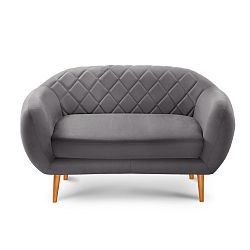 Tmavě šedá dvoumístná pohovka Scandi by Stella Cadente Maison Diva