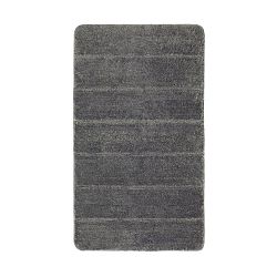 Tmavě šedá koupelnová předložka Wenko Steps, 120 x 70 cm