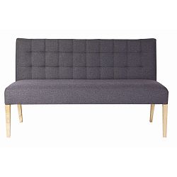 Tmavě šedá lavice k jídelnímu stolu De Eekhoorn Tijmen, délka 156 cm