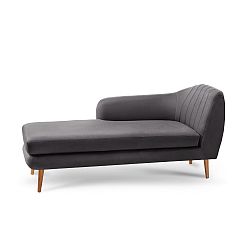 Tmavě šedá lenoška Scandi by Stella Cadente Maison Lounge, levý roh