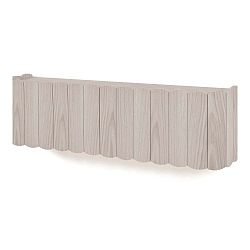 Tmavě šedá police na zeď z bukového dřeva HARTÔ, délka 124 cm