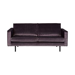 Tmavě šedá sametová pohovka pro 2 De Eekhoorn Rodeo