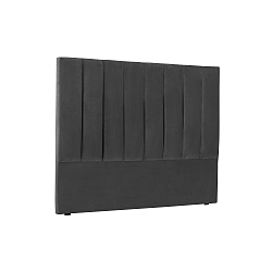 Tmavě šedé čelo postele Cosmopolitan Los Angeles, šířka 160 cm