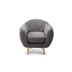 Tmavě šedé křeslo Scandi by Stella Cadente Maison Diva