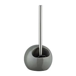 Tmavě šedý keramický toaletní kartáč Wenko Rimless