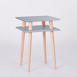 Tmavě šedý konferenční stolek Ragaba Square, 43 x 43 cm