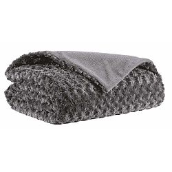 Tmavě šedý pléd Tiseco Home Studio Curl, 150 x 200 cm