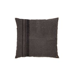 Tmavě šedý polštář De Eekhoorn Coarse, 100 x 100 cm