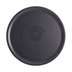 Tmavě šedý porcelánový talíř na pizzu Brandani Pizza, ⌀ 31 cm
