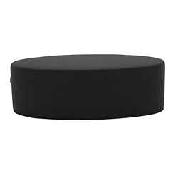 Tmavě šedý puf Softline Bon-Bon Eco Cotton Grey, délka 100 cm