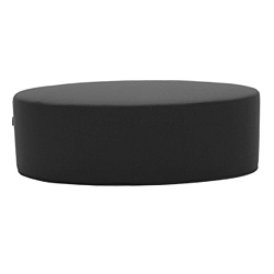 Tmavě šedý puf Softline Bon-Bon Vision Grey, délka 60 cm