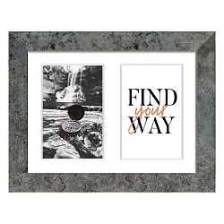 Tmavě šedý rám na fotografii Styler Yellowstone, 27 x 20 cm