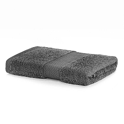 Tmavě šedý ručník DecoKing Bamby Charcoal, 50 x 100 cm