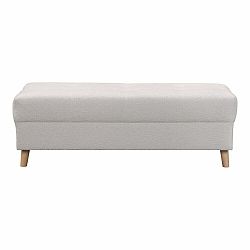 Tmavě šedý taburet z textilie bouclé Ariella – Ropez