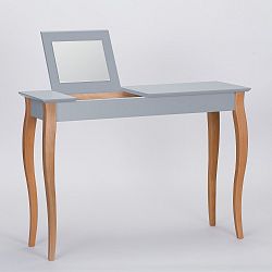 Tmavě šedý toaletní stolek se zrcadlem Ragaba Dressing Table, délka 105 cm