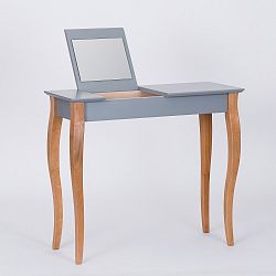 Tmavě šedý toaletní stolek se zrcadlem Ragaba Dressing Table, délka 85 cm