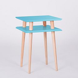 Tmavě tyrkysový konferenční stolek Ragaba Square, 43 x 43 cm