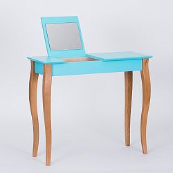 Tmavě tyrkysový toaletní stolek se zrcadlem Ragaba Dressing Table, délka 85 cm