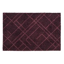 Tmavě vínová rohožka Tica Copenhagen Lines, 40 x 60 cm