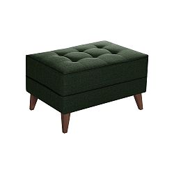 Tmavě zelená podnožka s černým lemováním Stella Cadente Maison Atalaia