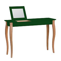 Tmavě zelený toaletní stolek se zrcadlem Ragaba Lillo, šířka 105 cm