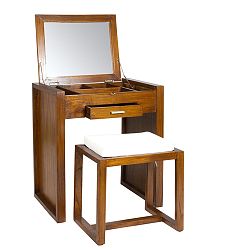 Toaletní stolek se stoličkou ze dřeva mindi SantiagoPons Ohio