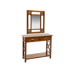 Toaletní stolek ze dřeva mindi se zrcadlem SantiagoPons Elegance