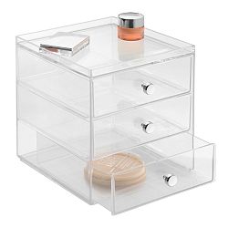 Transparentní organizér InterDesign Drawers, 3 šuplíky, výška 18 cm