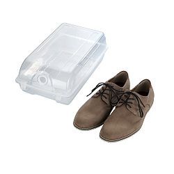 Transparentní úložný box na boty Wenko Smart, šířka 21 cm