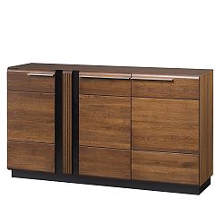 Třídveřová komoda z dubového dřeva Szynaka Meble Porti