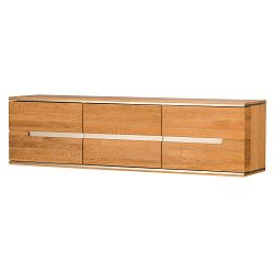 Třídveřová nástěnná komoda  z dubového dřeva Szynaka Meble Torino