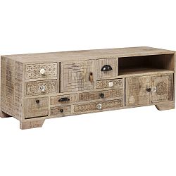 TV komoda s ručně vyřezávanými detaily Kare Design Puro