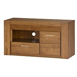 TV komoda z dubového dřeva s dvířky a zásuvkou Szynaka Meble Velvet