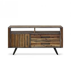 TV komoda z masivního akáciového dřeva Massive Home Robbie, 150 x 75 cm