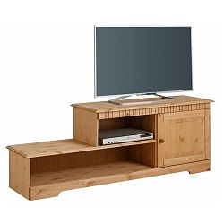 TV komoda  z masivního borovicového dřeva s dvířky Støraa Caroline