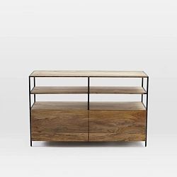 TV komoda z masivního mangového dřeva Massive Home Jenny, 130 x 75 cm