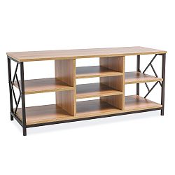 TV stolek s konstrukcí z černě lakované oceli Signal Tablo, délka 120 cm