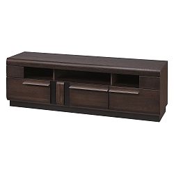 TV stolek se 3 šuplíky Szynaka Meble Porti Dark Chocolate