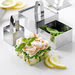 Tvarovače a servírovací misky na salát Steel Function Milano