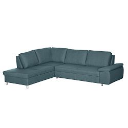 Tyrkysová pohovka Florenzzi Tozzi s lenoškou na levé straně